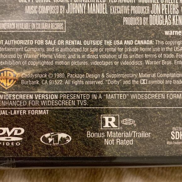 DVD Caddyshack Bill Murray Gopher Movie Rodney Dangerfield Chevy Chase Rated R - Picture 8 of 8